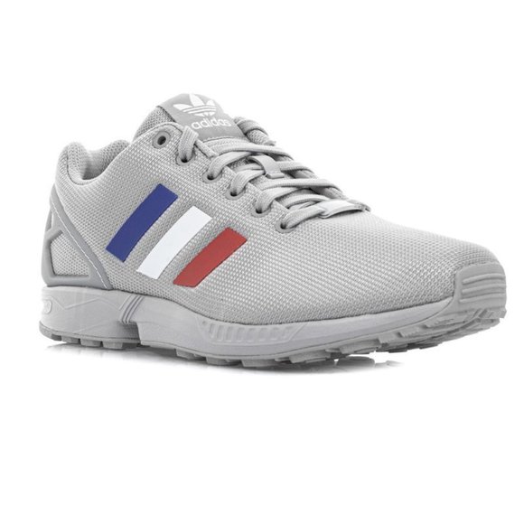 adidas Other - Adidas Originals Zx Flux Torsion Sneaker Grey Red/White/Blue FV7920 Size 8